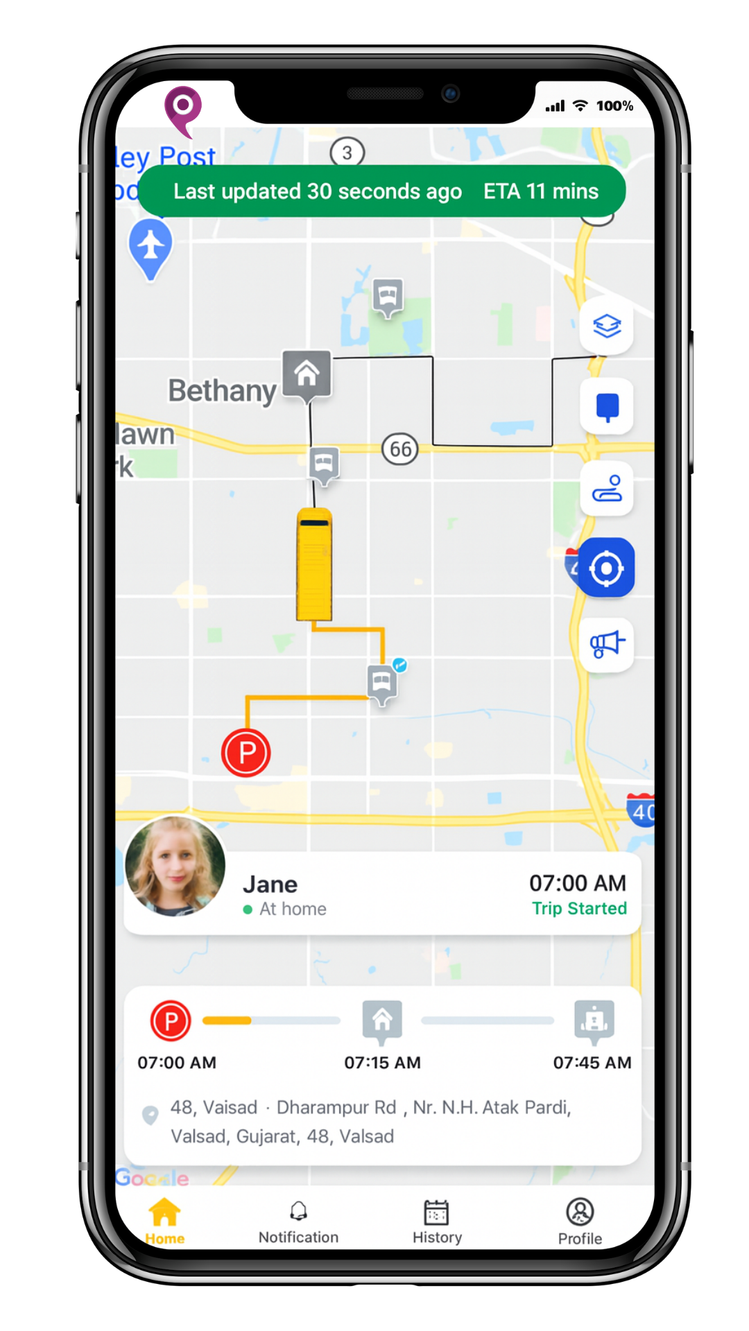 Auratraq GPS vehicle tracking solution illustrating real-time fleet monitoring and smart mobility technology