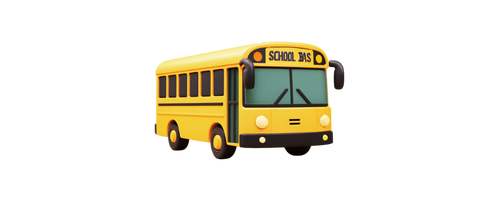 School bus with GPS tracking for real-time monitoring and student safety